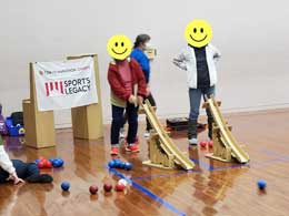 ボッチャ用段ボールランプ-2