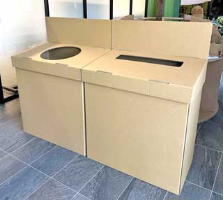 ダンボール製　リユース・リサイクル製品の回収ＢＯＸ