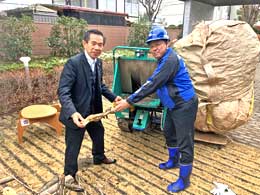 大阪万博向け間伐材ベンチの材料調達会-2