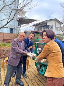 大阪万博向け間伐材ベンチの材料調達会-4