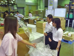 Briefing at factory
